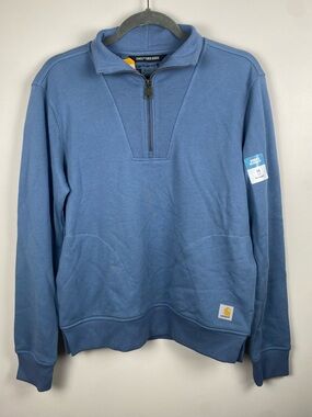 NWT Women's Carhartt Tencel Fiber Series Relaxed Fit Half Zip Sweatshirt XS